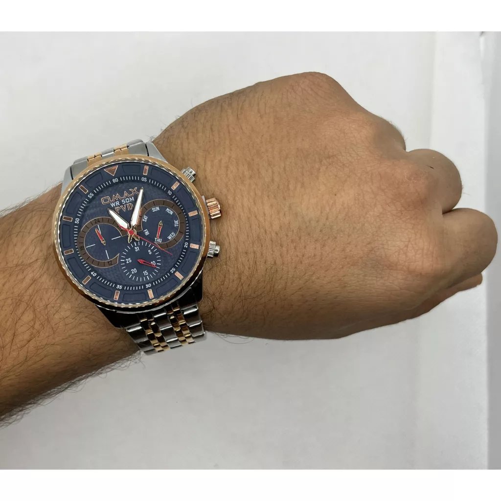 ساعت مچی عقربه‌ای مردانه کوارتز اوماکس مدل 001N004