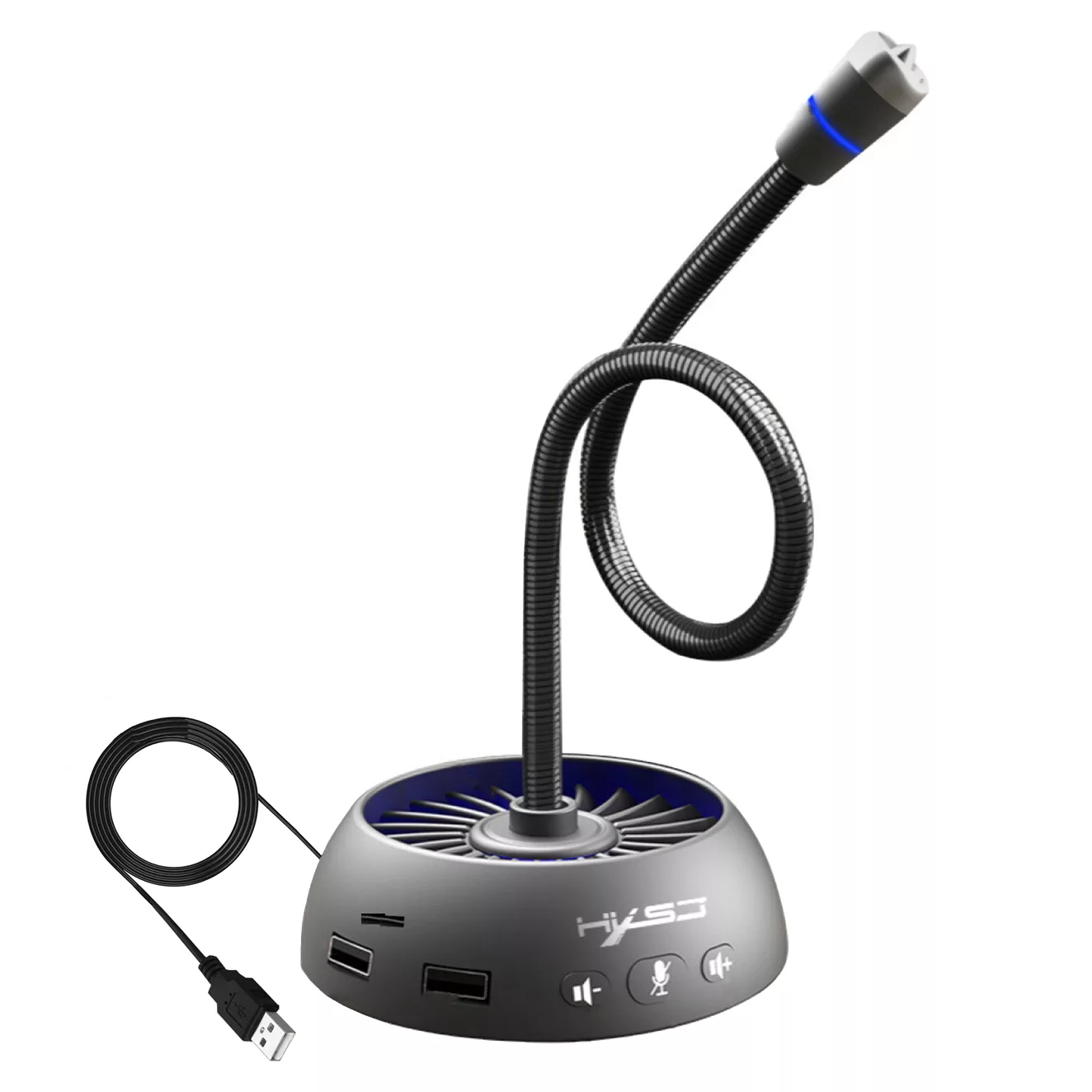 میکروفن رومیزی اچ اکس اس جی مدل F15 با درگاه اتصال USB میکروفن رومیزی اچ اکس اس جی مدل F15 با درگاه اتصال USB