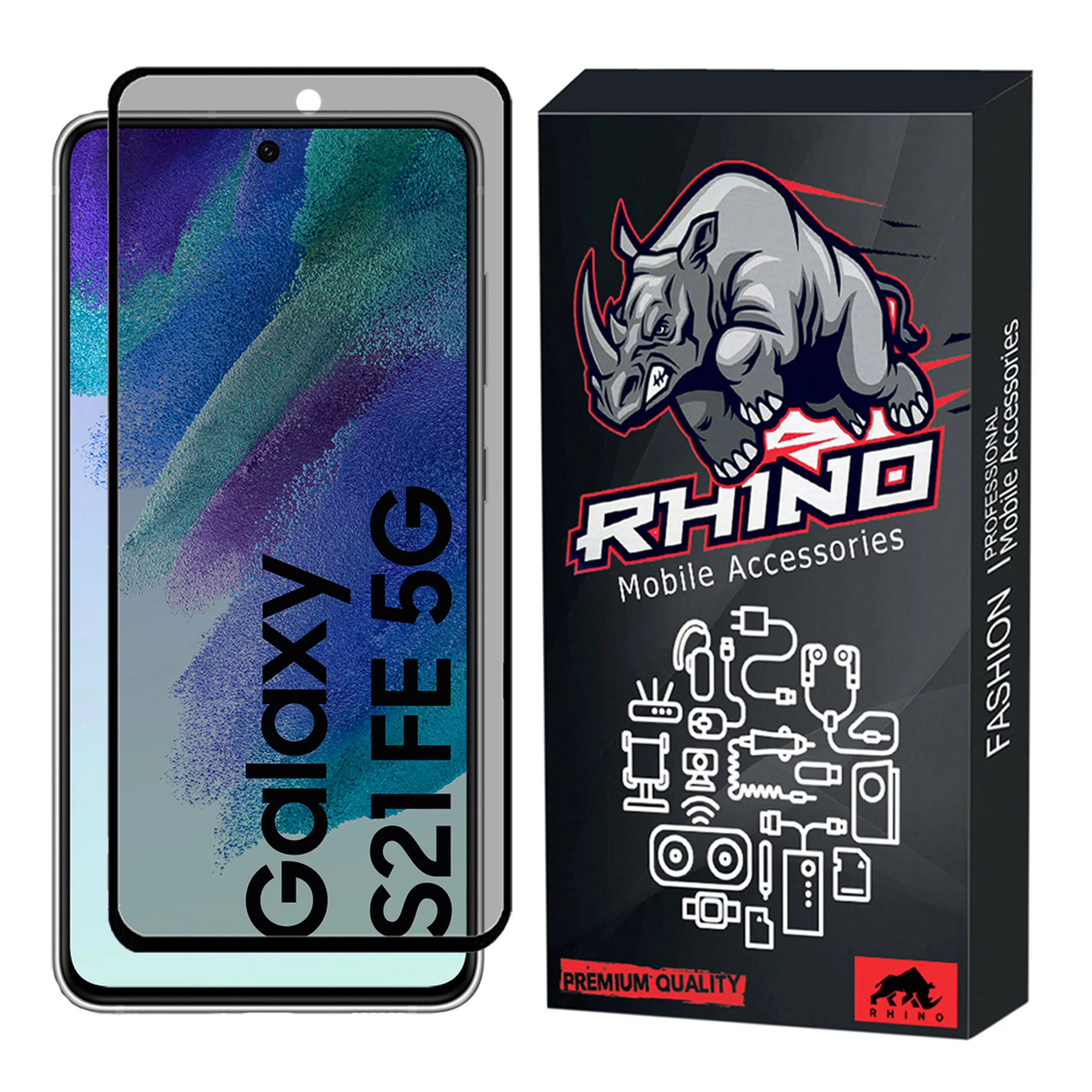 محافظ صفحه نمایش حریم شخصی راینو مدل R-Privacy مناسب برای گوشی موبایل سامسونگ Galaxy S21 FE