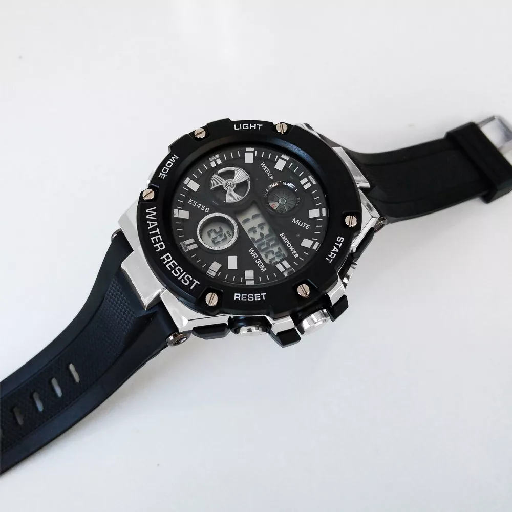 ساعت مچی دیجیتال مردانه امپاور مدل اسپرت ورزشی چراغدار استخری کد 63.21SPORT