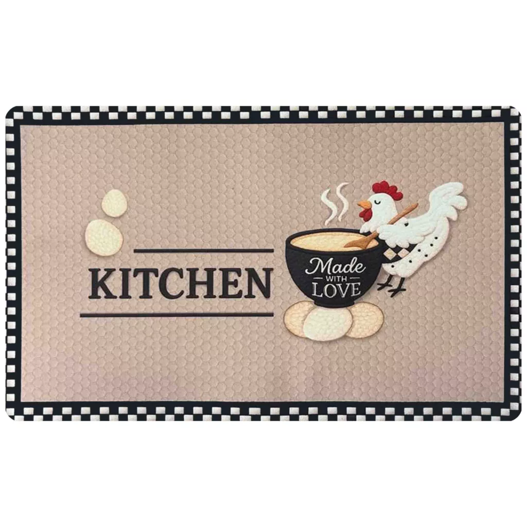 پادری مدل اسفنجی طرح ترک کد RS.157 سایز 70×50 سانتی‌متر مناسب برای فضای داخلی