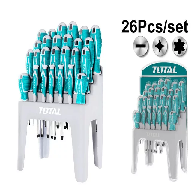 پیچ گوشتی توتال مدل THT250626مجموعه 26 عددی