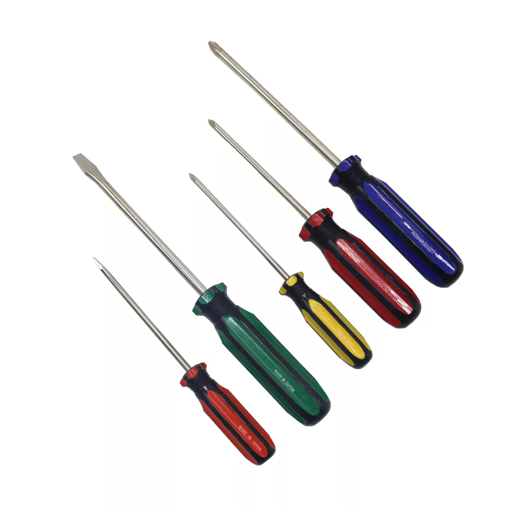 پیچ گوشتی دوسو و چهارسو سامکو مدل YP-JAPAN-05 مجموعه 5 عددی