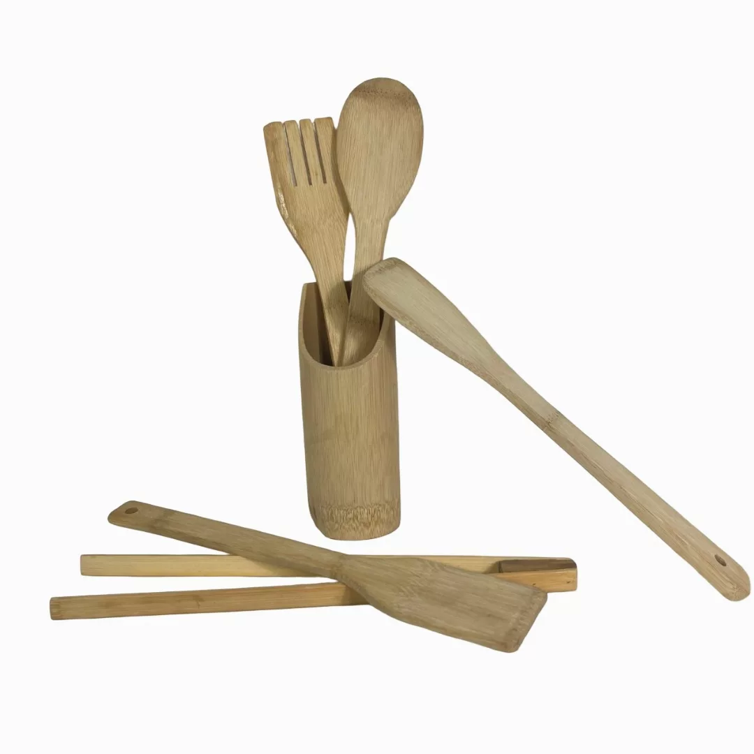 سرویس کفگیر و ملاقه ۶ پارچه مدل بامبو