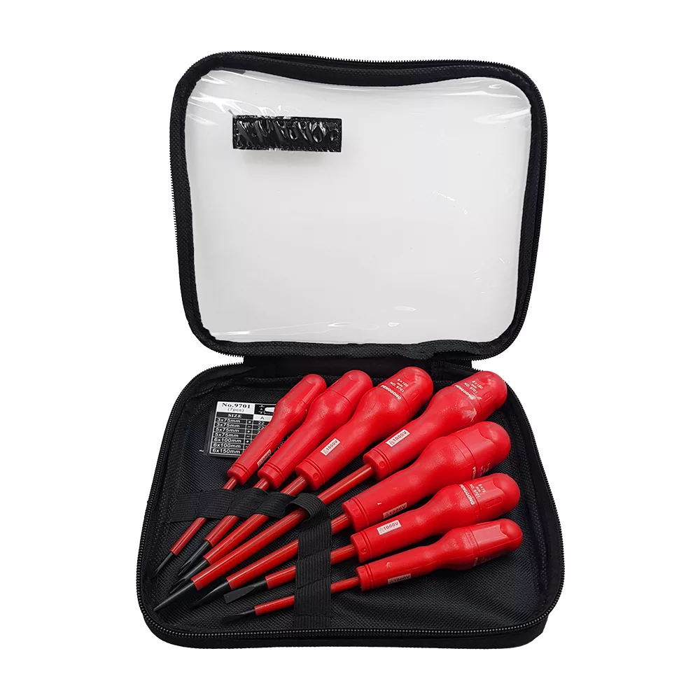 پیچ گوشتی مدل عایق 1000V بسته 7 عددی