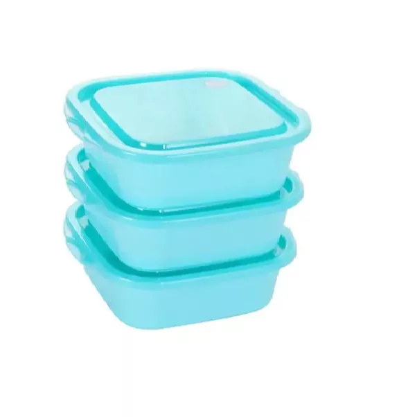 ظرف نگهدارنده مدل IQIX microwave مربع کد 1369n20 بسته سه عددی