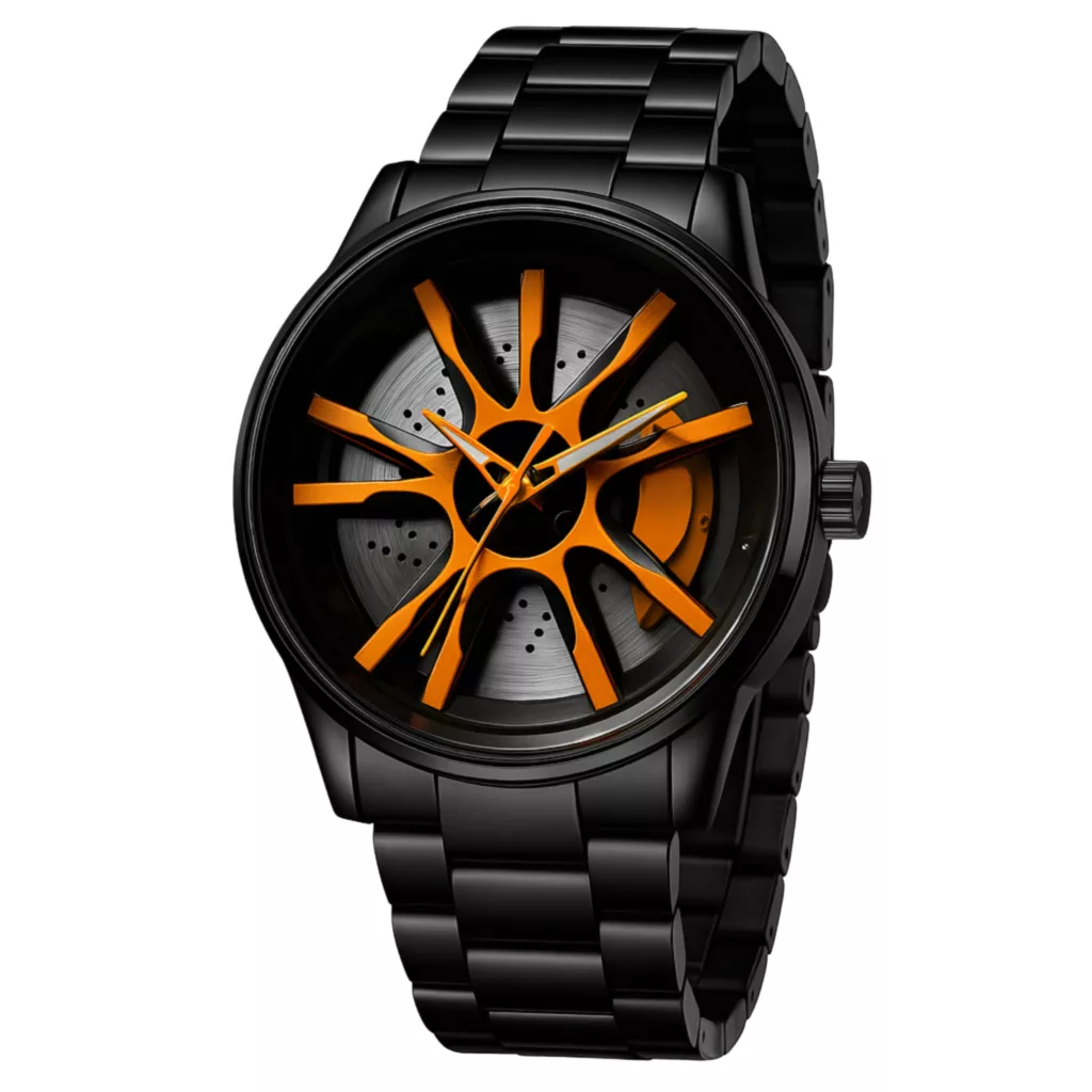 ساعت مچی عقربه‌ای کوارتز مردانه مدل اسپرت صفحه رینگ چرخان کد P1