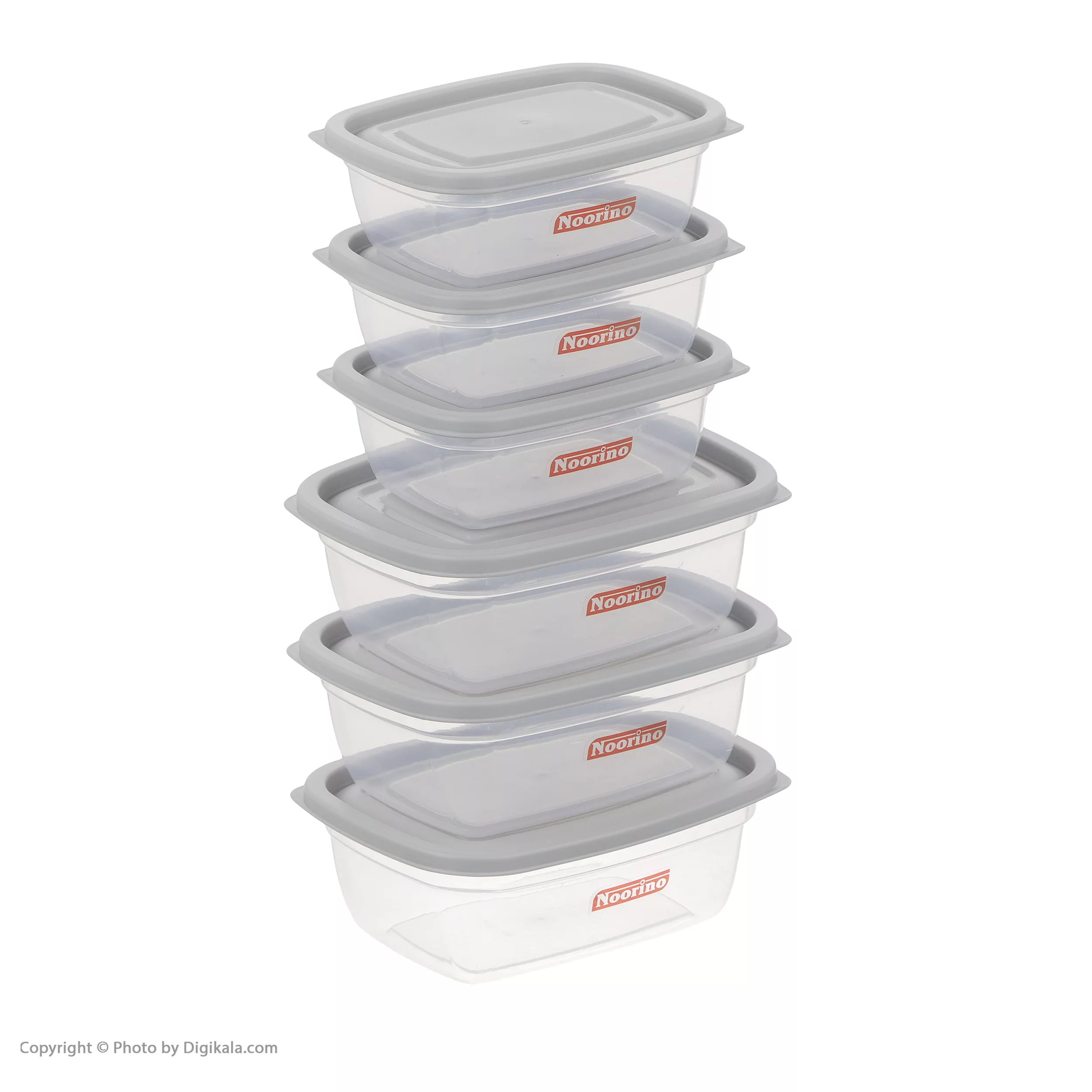 ظرف نگهدارنده نورینو مدل سامان مجموعه 6 عددی