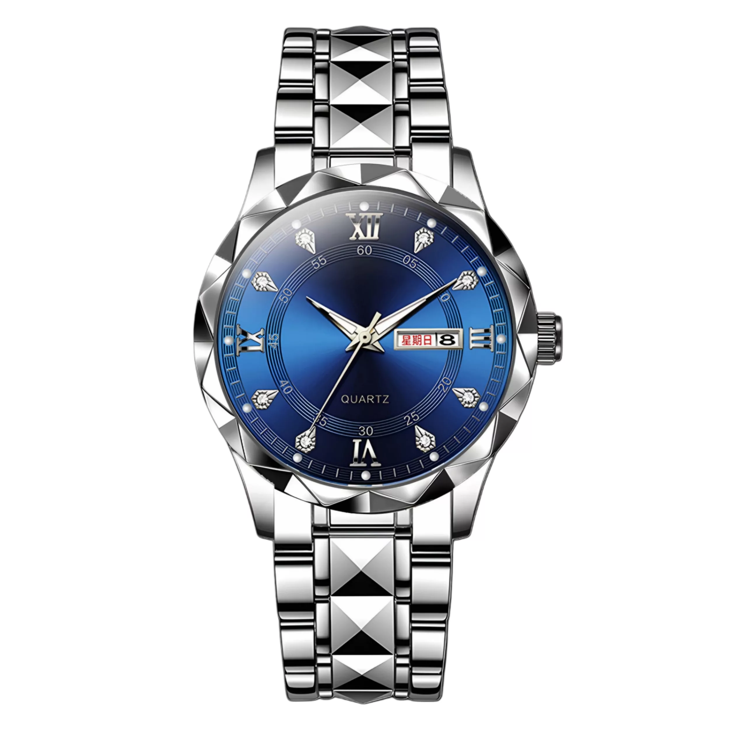 ساعت مچی عقربه‌ای کوارتز مردانه مدل کلاسیک دی دیت بند استیل کد C1.4