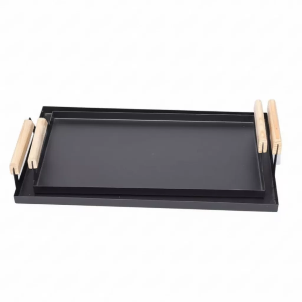 سینی دسته دار مدل Elena سایز 9×21 و 12×24 سانتیمتر بسته 2 عددی