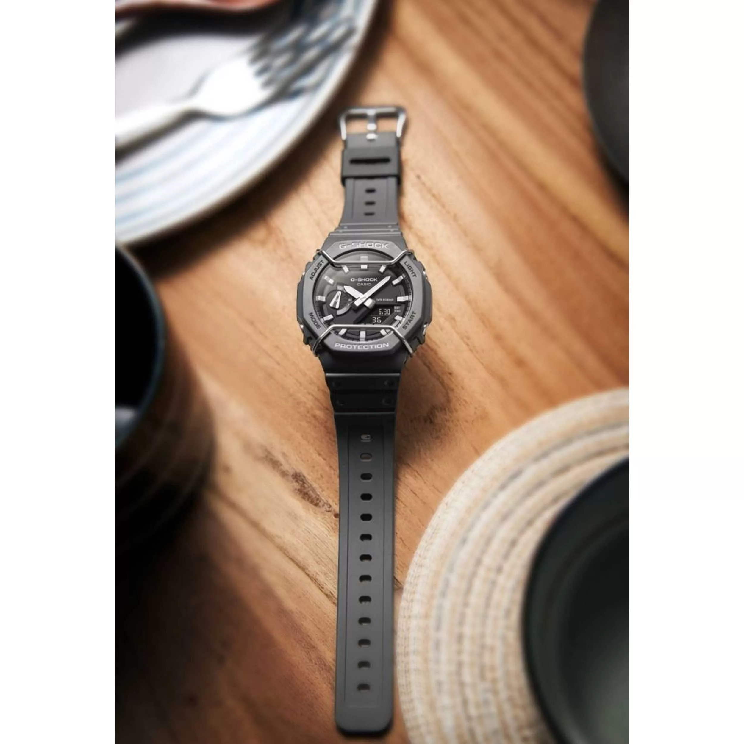 ساعت مچی عقربه‌ای کوارتز مردانه کاسیو مدل GA-2100PTS-8ADR