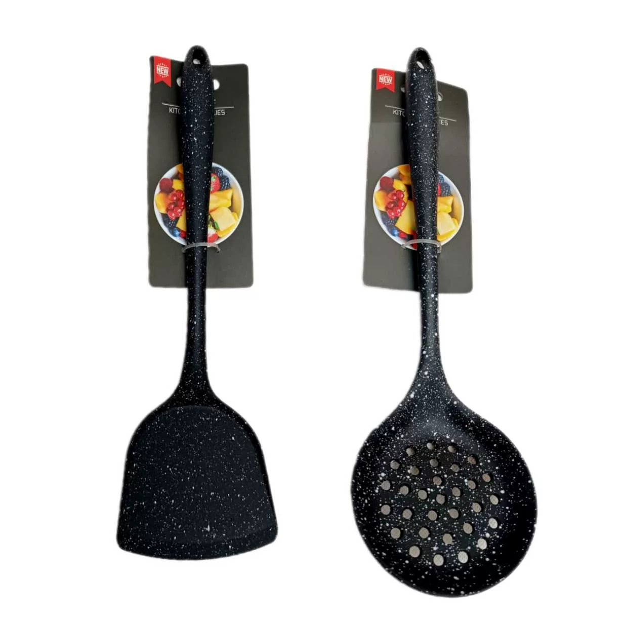 سرویس کفگیر و ملاقه ۲ پارچه شنگیا مدل سیلیکونی کهکشانی کد Z_22