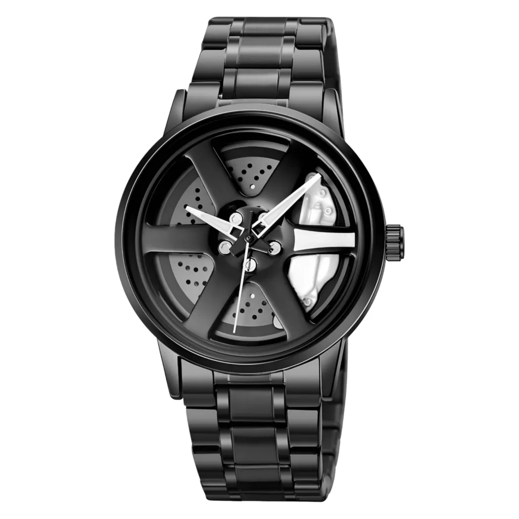 ساعت مچی عقربه‌ای کوارتز مردانه مدل اسپرت صفحه رینگ چرخان کد A