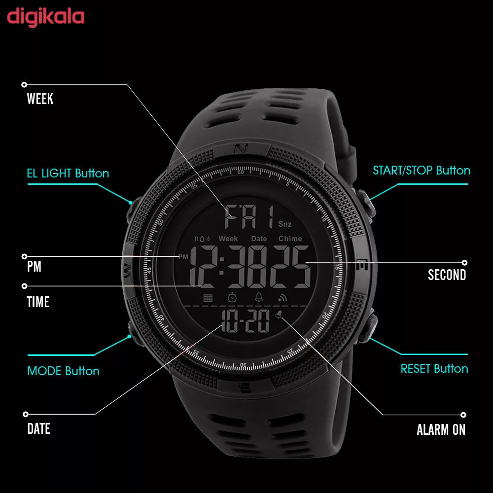 ساعت مچی عقربه‌ای مردانه اسکمی مدل 1251BK