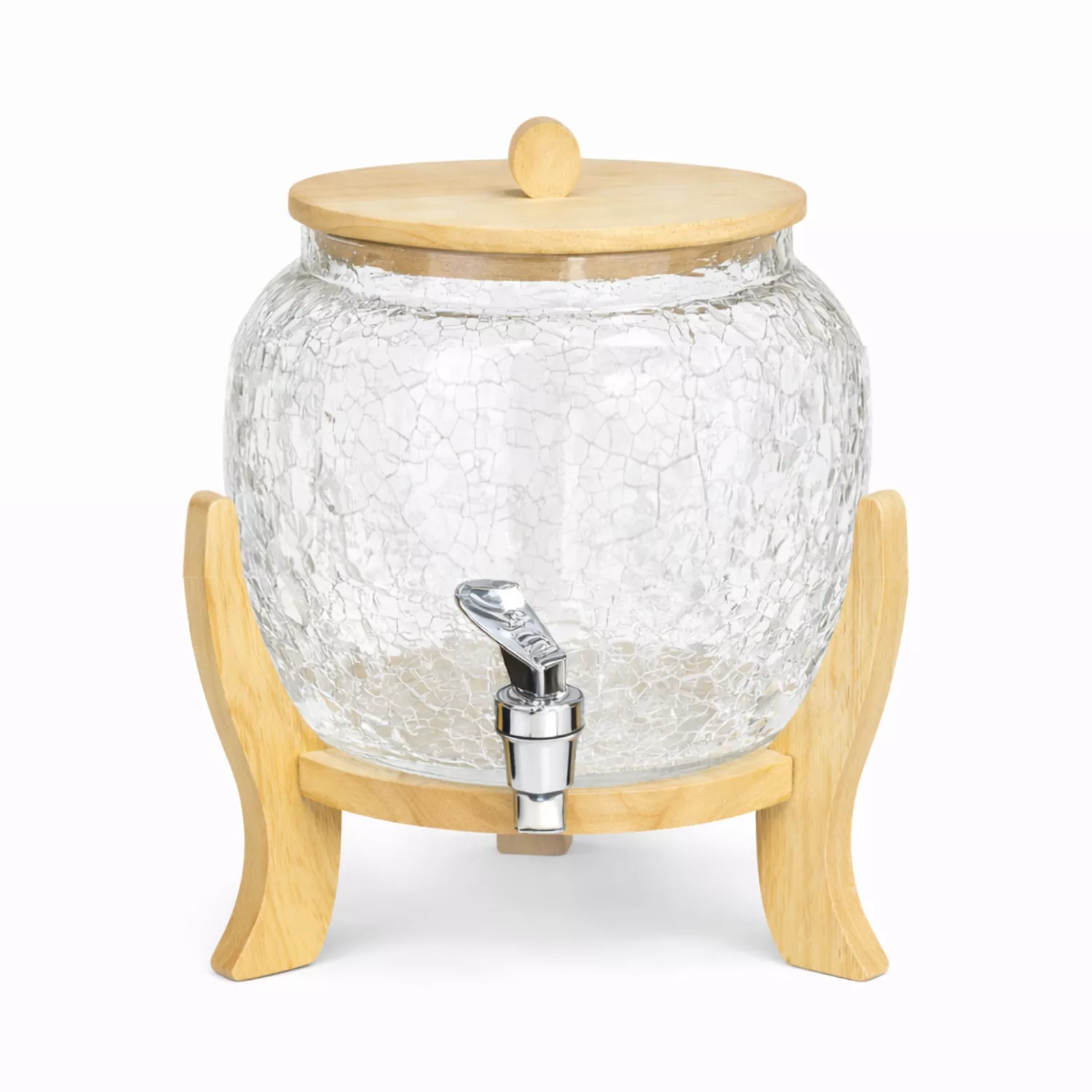 کلمن مدل شیشه‌ای اولگا ترک دار گنجایش 4 لیتر