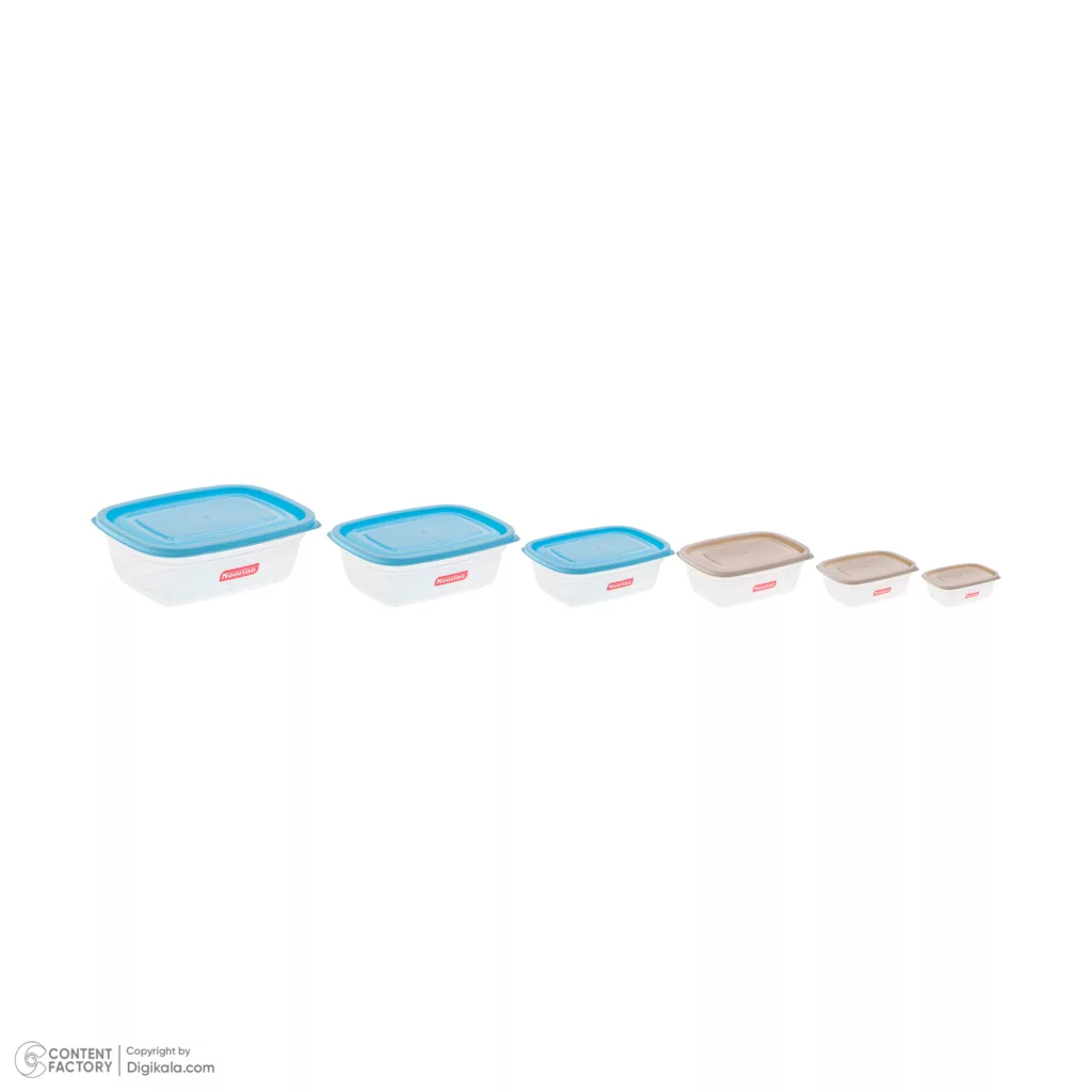 ظرف نگهدارنده نورینو مدل تینا کد 002 مجموعه 6 عددی