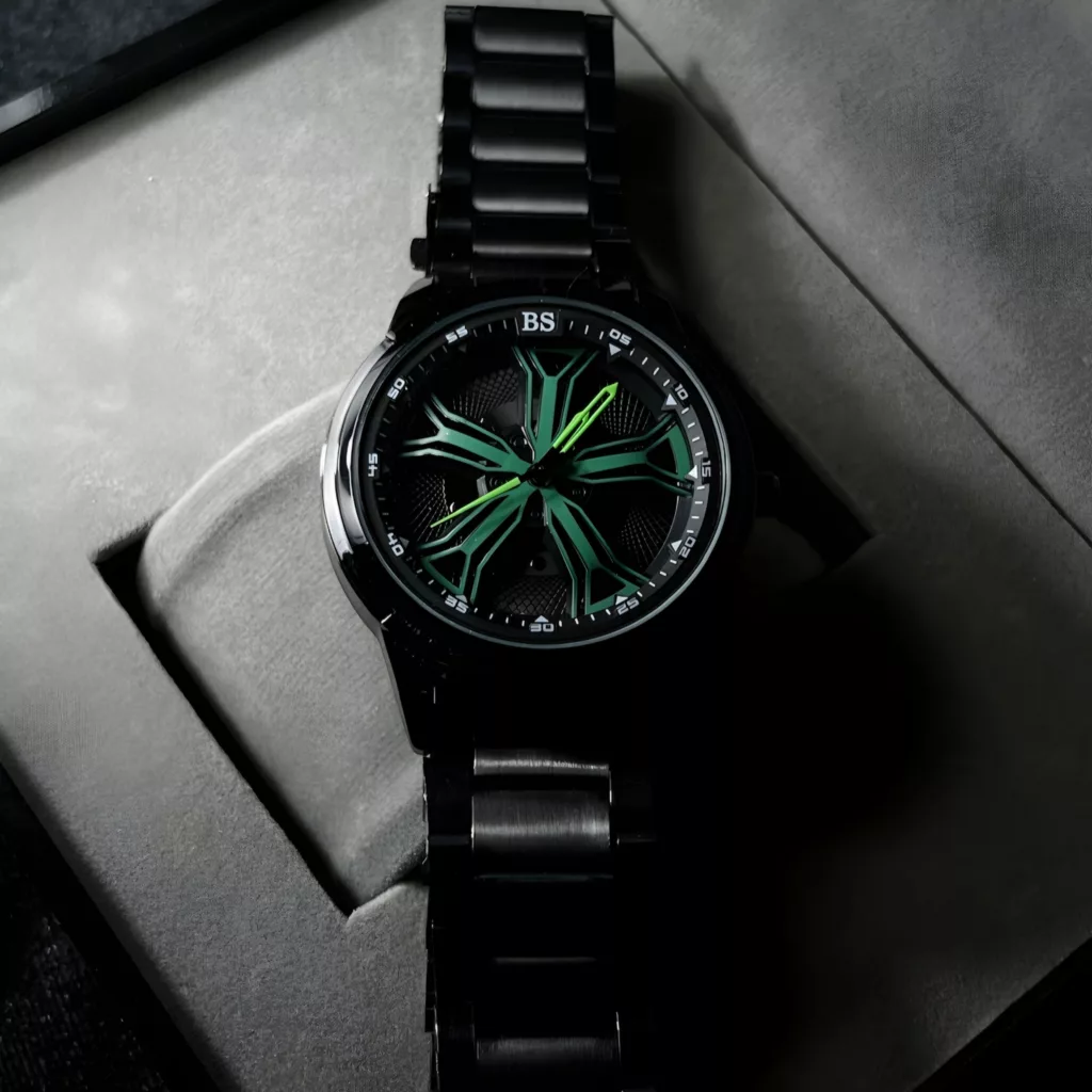 ساعت مچی عقربه‌ای کوارتز مردانه مدل اسپرت صفحه رینگ چرخان کد B1