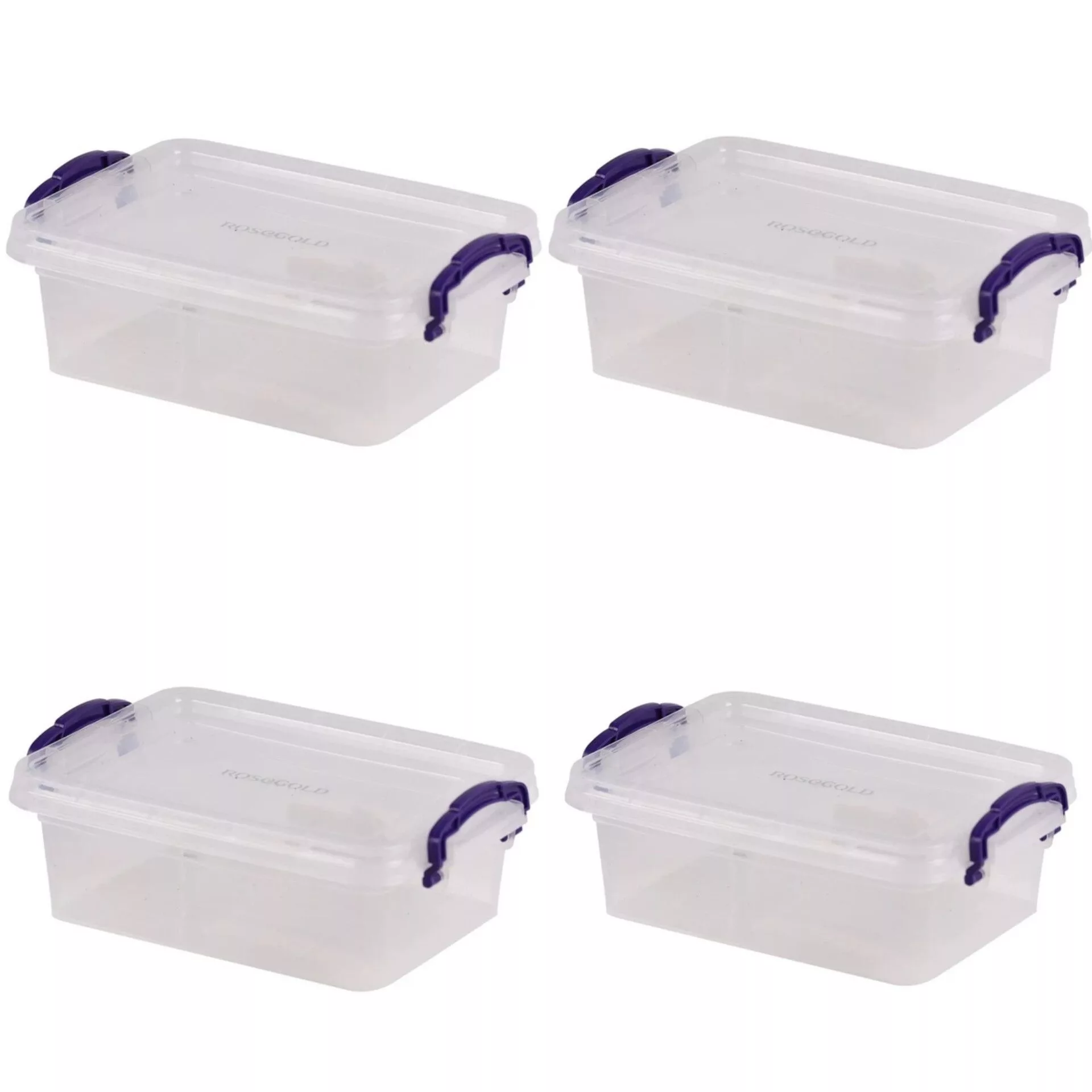 ظرف نگهدارنده رزگلد مدل فریزری قفلی كد 2000cc بسته 12 عددی