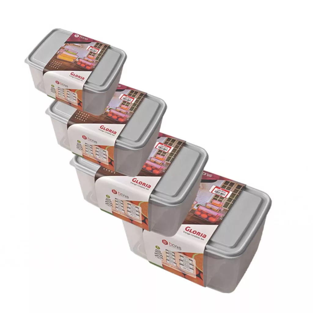 ظرف نگهدارنده بانیس مدل گلوریا 30724 مجموعه 4 عددی