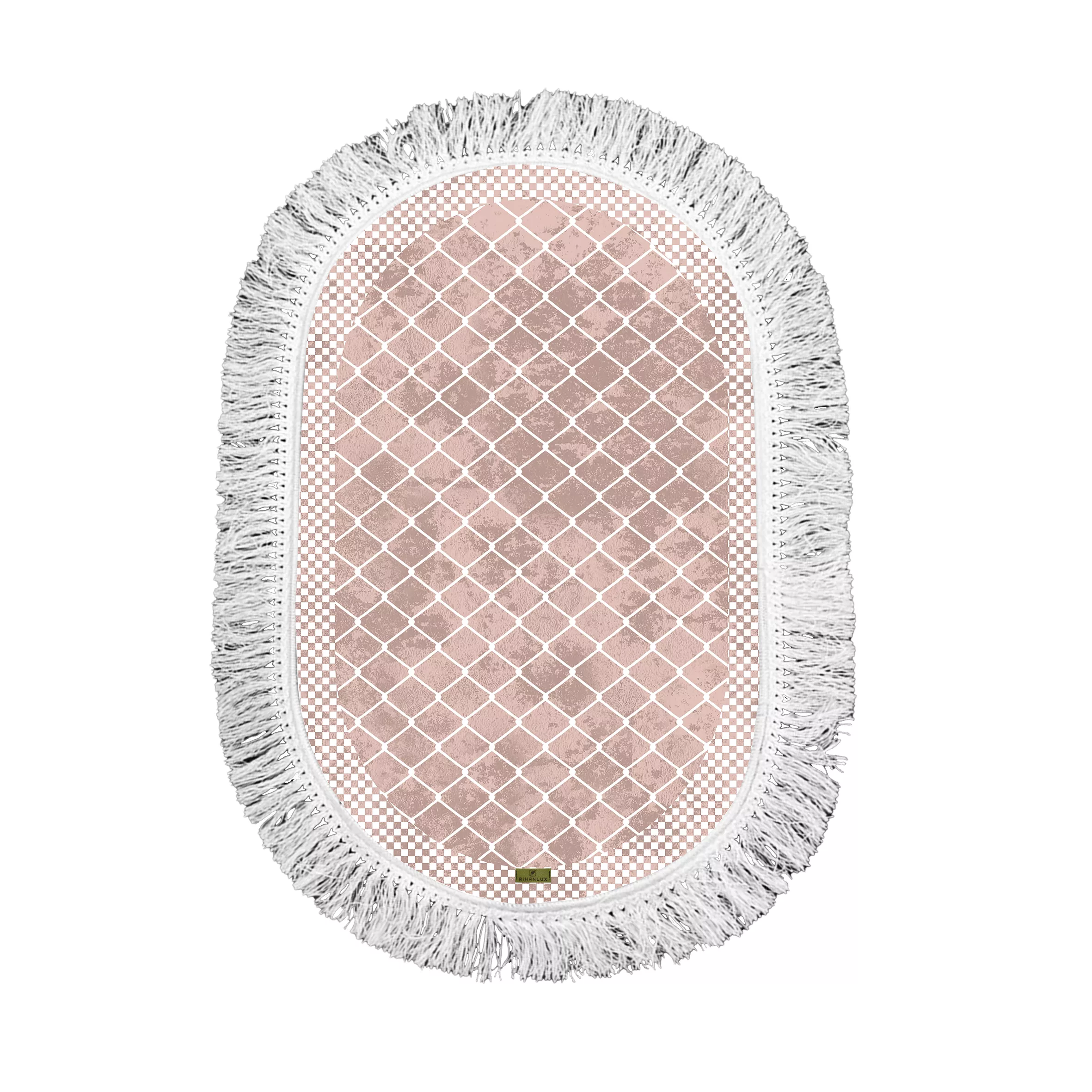 پادری ریحانلوکس مدل بیضی کد PB19 سایز 80*50 سانتی متر