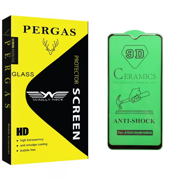 محافظ صفحه نمایش سرامیکی وایلی نایس مدل Pergas Glass مناسب برای گوشی موبایل سامسونگ Galaxy A10s