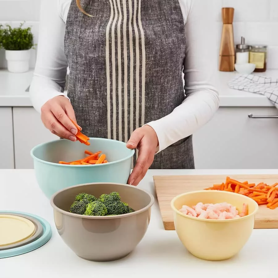 ظرف نگهدارنده ایکیا مدل Garnityren کد 604.801.29 AN45 مجموعه 5 عددی