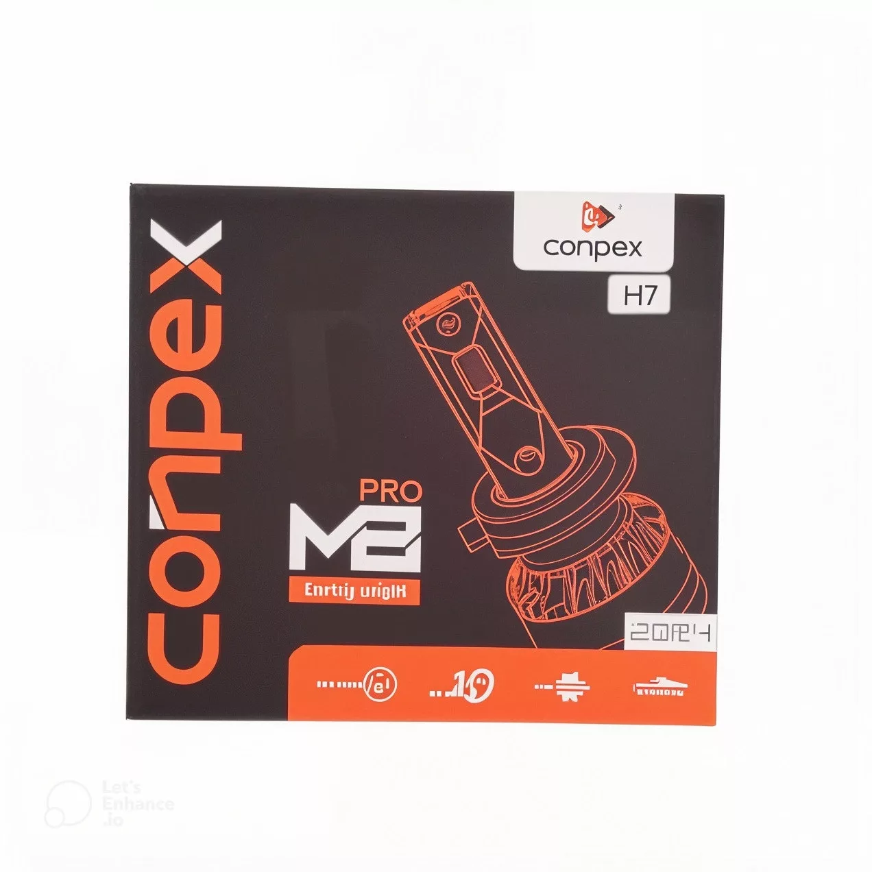 هدلایت کانپکس مدل M8pro پایه h4 بسته 2 عددی