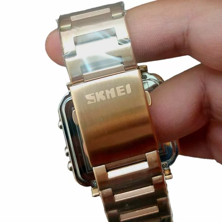 ساعت مچی عقربه‌ای مردانه اسکمی مدل دو زمانه کد 2025RG