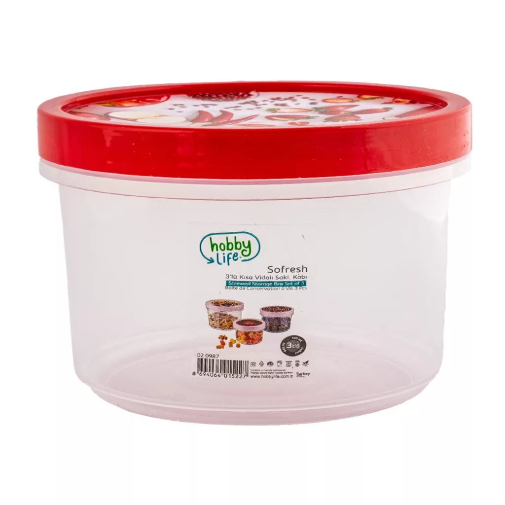 ظرف نگهدارنده هوبی لایف مدل 005 بسنه ی 3 عددی