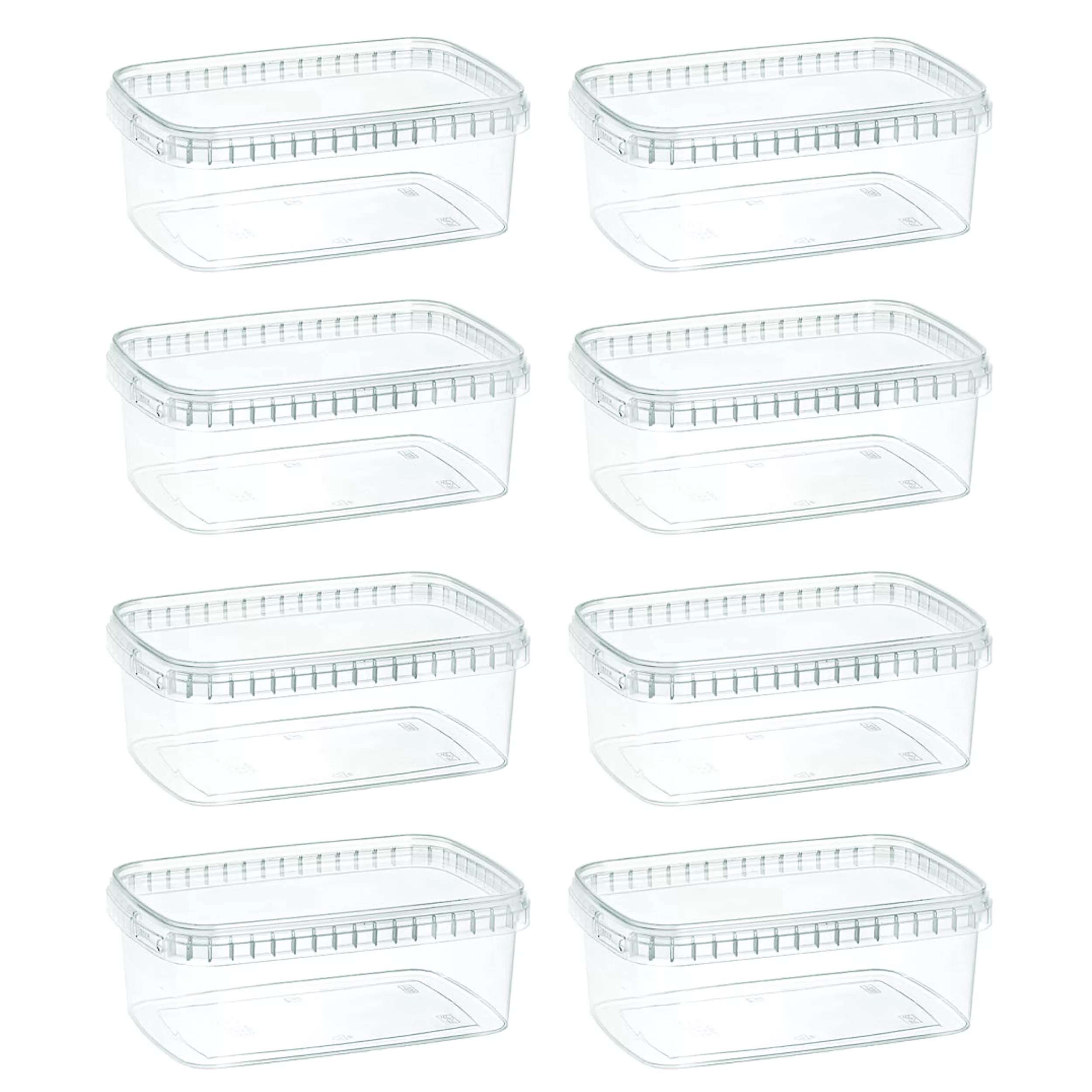 ظرف نگهدارنده طب پلاستیک مدل 1000C بسته 8 عددی