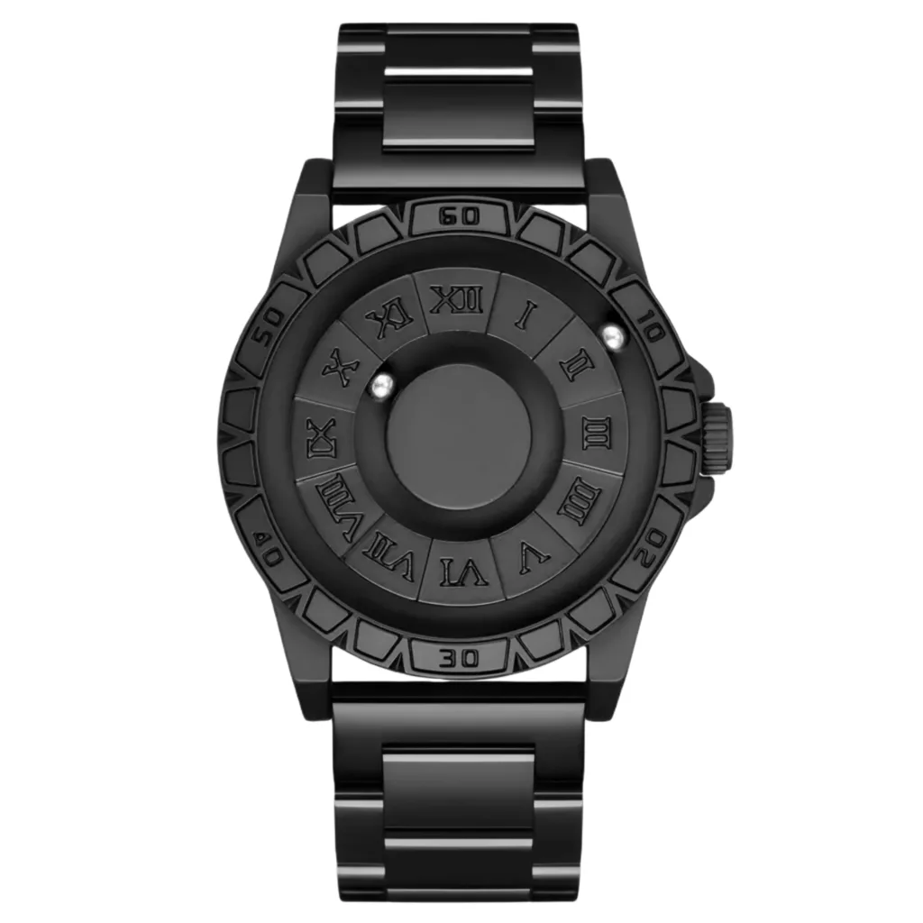 ساعت مچی عقربه‌ای مردانه  کوارتز مدل مغناطیسی بند فلزی کد 1