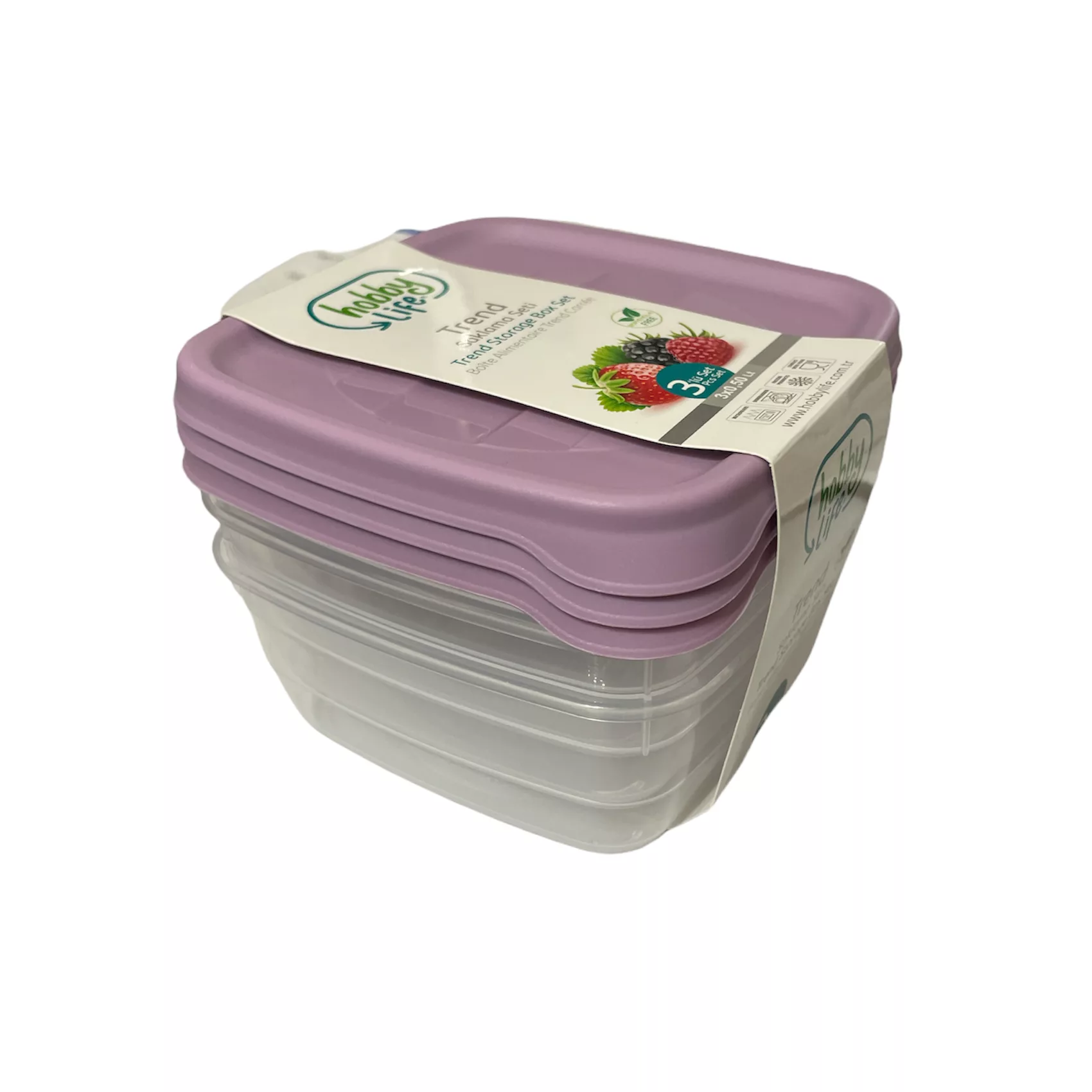 ظرف نگهدارنده هوبی لایف مدل 1038 بسته 3 عددی