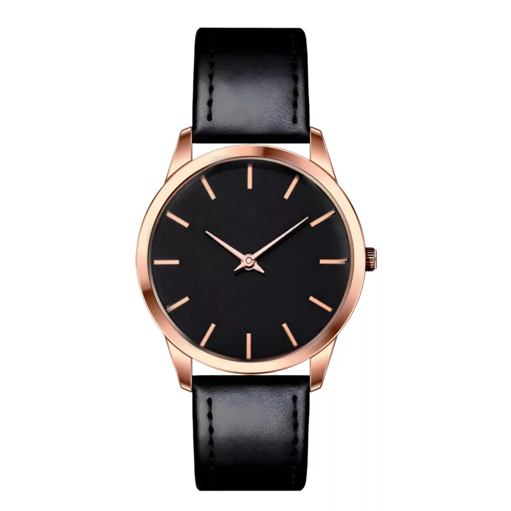 ساعت مچی عقربه‌ای کوارتز مردانه مدل کلاسیک بند چرم کد ۵