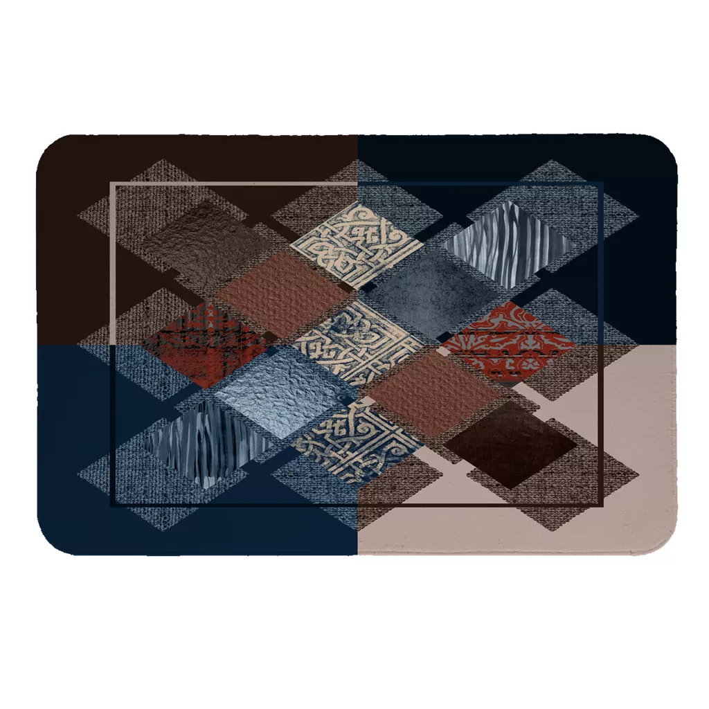 پادری طرح لوزی کد 5276 سایز 110× 80 سانتی متر