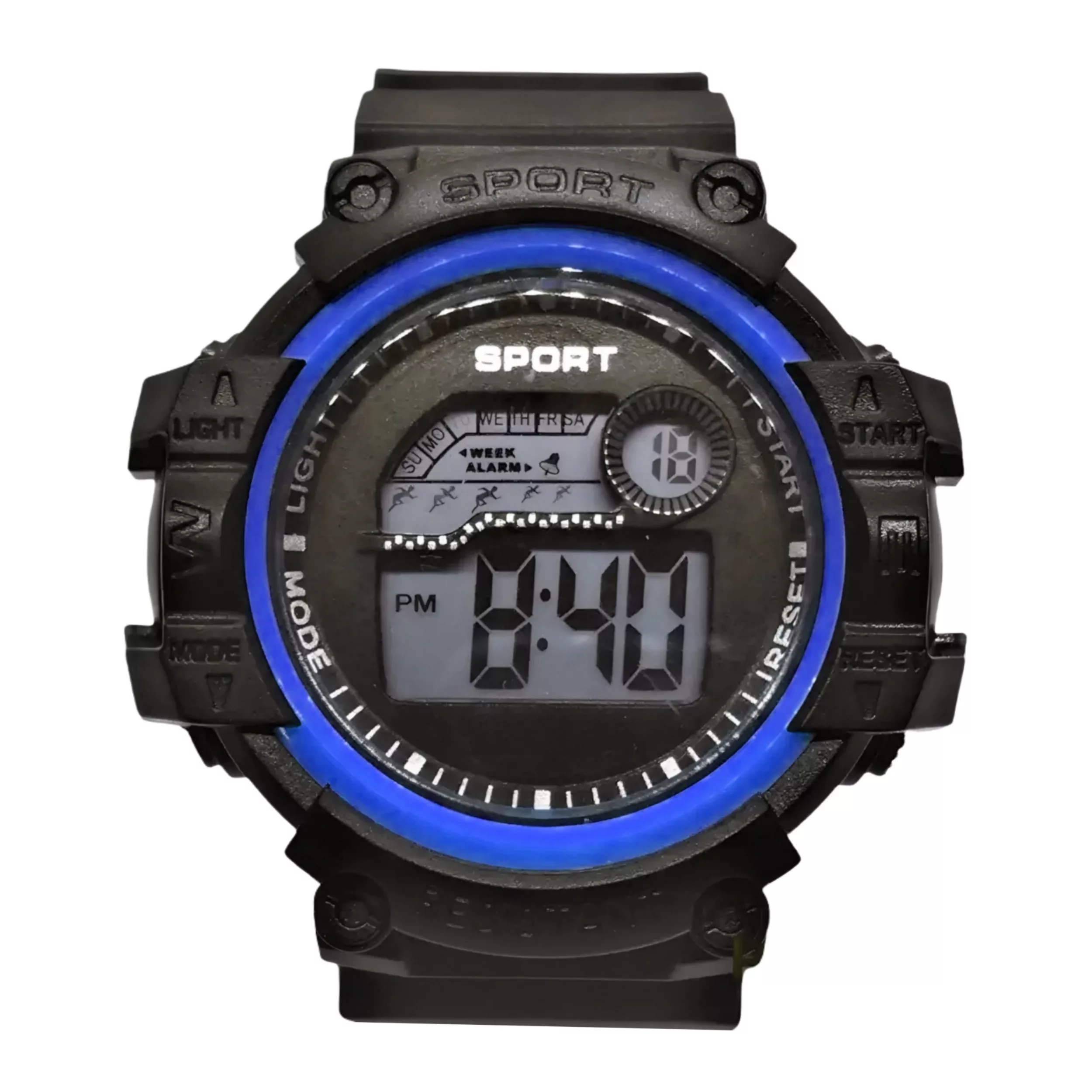 ساعت مچی دیجیتال مدل تک زمانه بند پیو کرنومتر دار کد a4