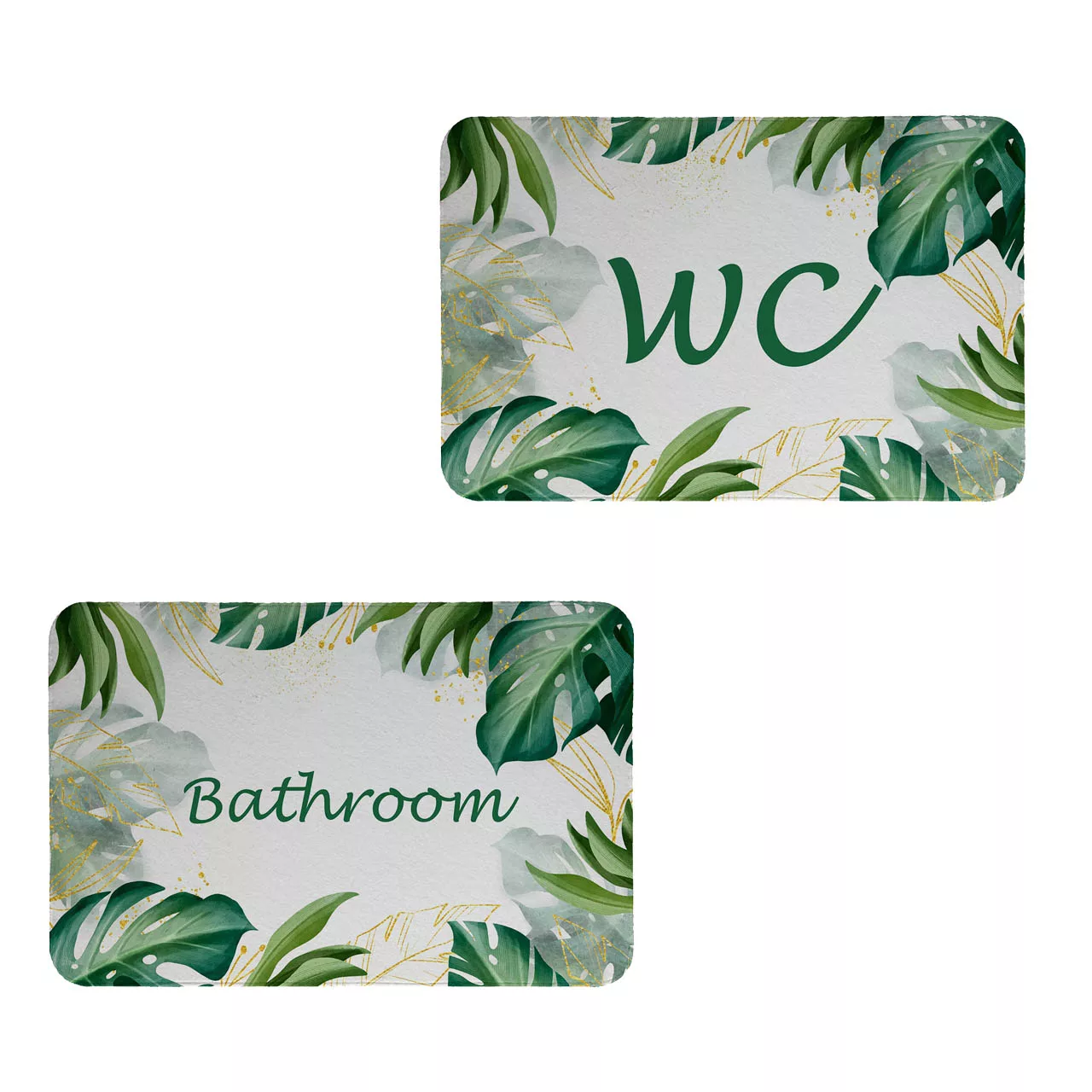 پادری طرح حمام و سرویس بهداشتی کد 8735 سایز 80x50 سانتی متر مجموعه دو عددی