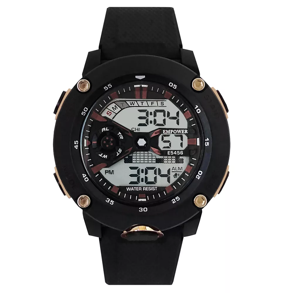 ساعت مچی دیجیتال مردانه امپاور مدل ورزشی اسپرت ضدآب چراغدار استخری کد 414