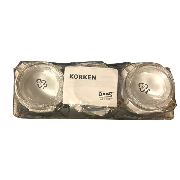 ظرف نگهدارنده ایکیا مدل KORKEN بسته 3 عددی