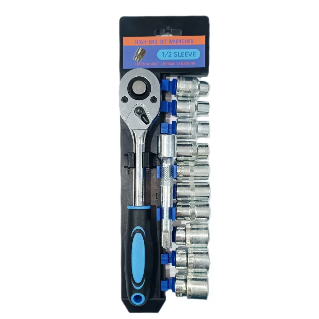 آچار و سری بکس نیو تولز مدل 12pcs درایو 1/2 بسته 12 عددی