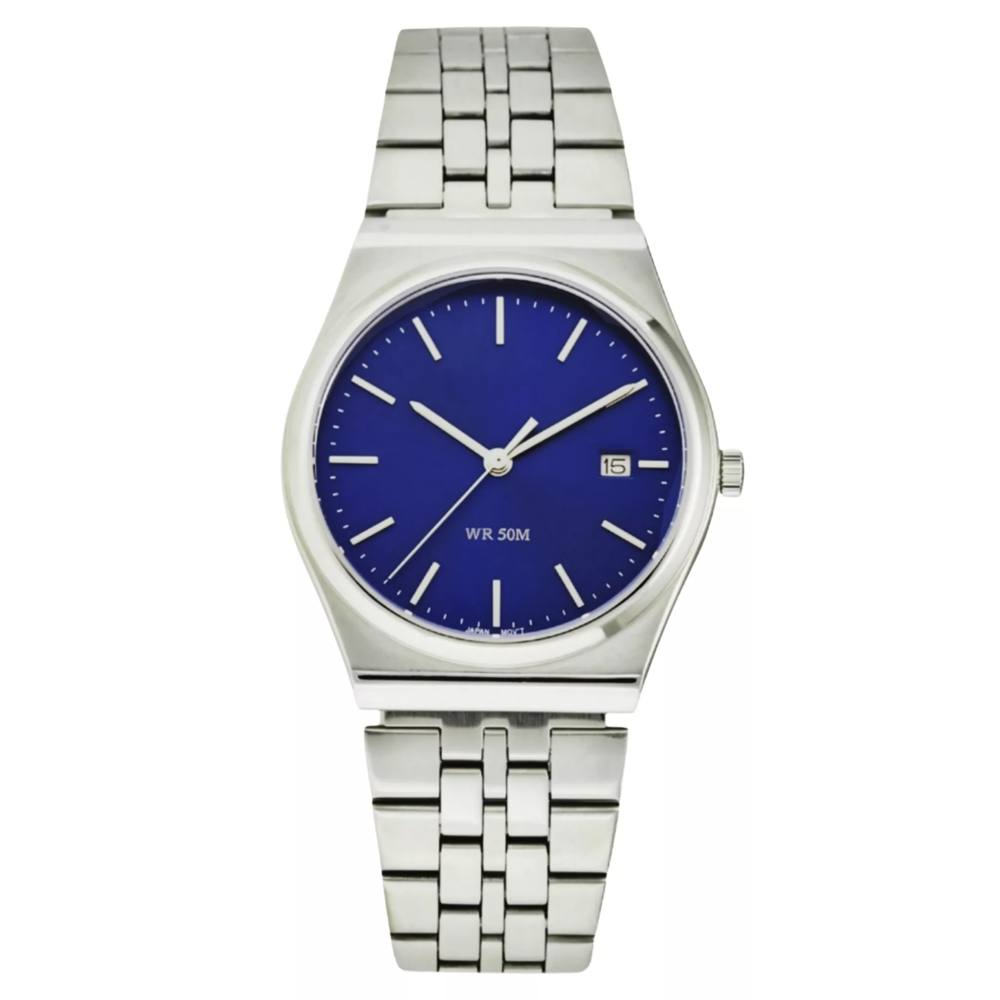 ساعت مچی عقربه‌ای کوارتز مردانه مدل کلاسیک دیت جاست بند استیل کد ۱