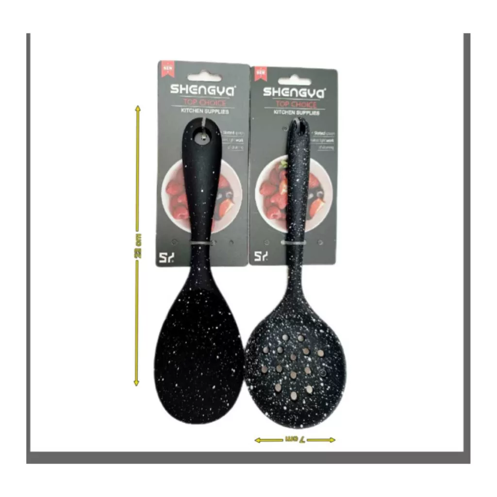 سرویس کفگیر 2 پارچه شنگیا مدل سیلیکونی کهکشانی