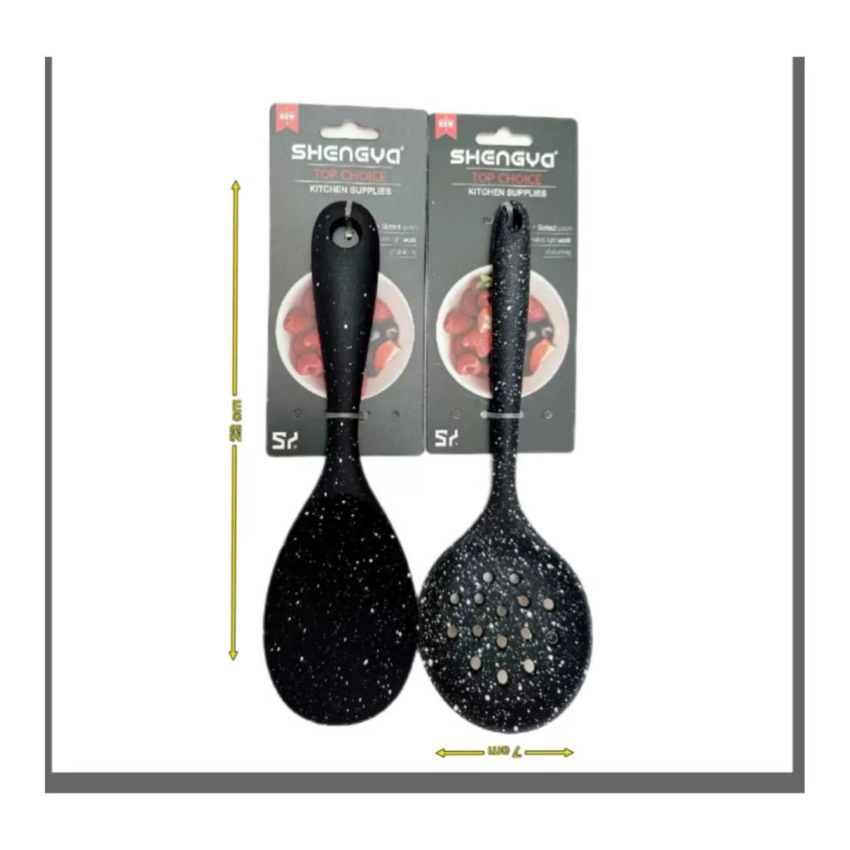 سرویس کفگیر 2 پارچه شنگیا مدل سیلیکونی کهکشانی