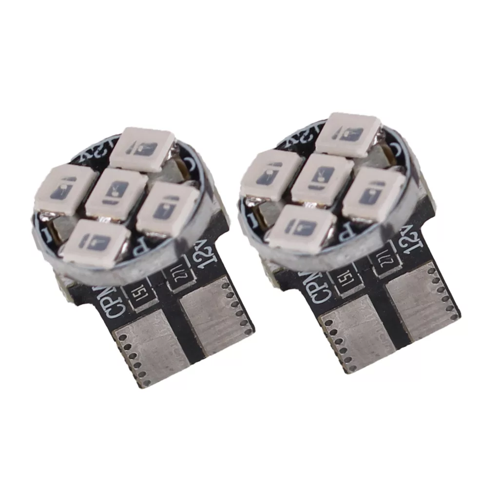 لامپ خودرو کاسپین مدل SUPER LED 5CHIP بسته دو عددی