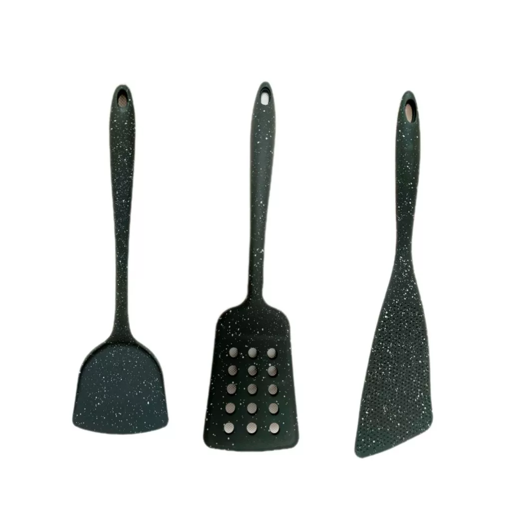 سرویس کفگیر و ملاقه 3 پارچه مدل سیلیکون کهکشانی