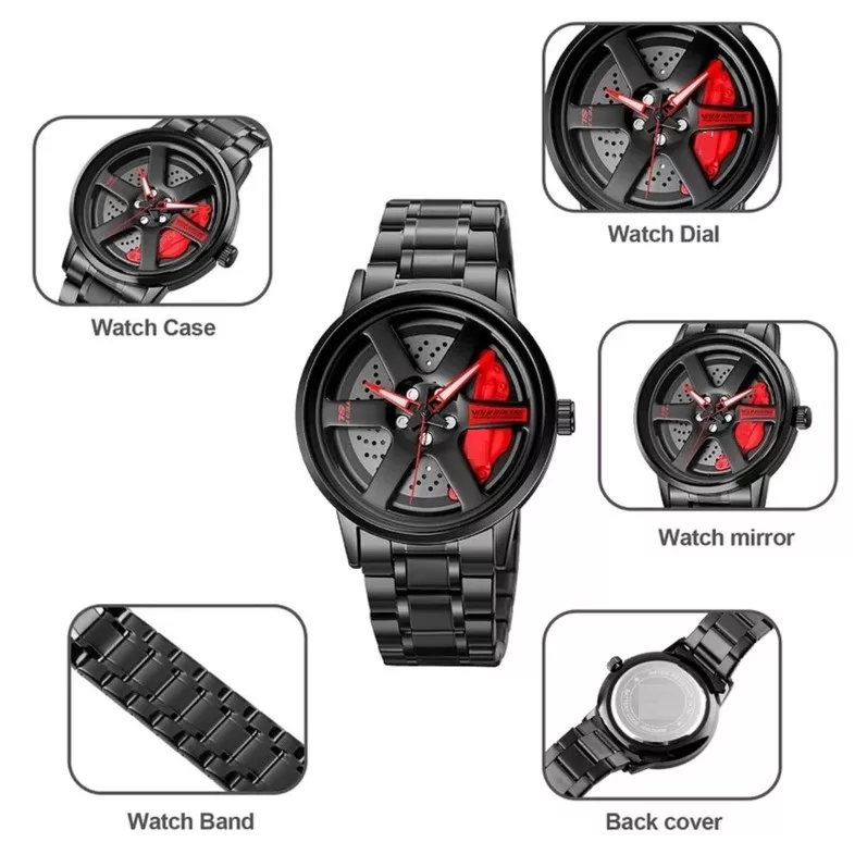 ساعت مچی عقربه‌ای کوارتز مردانه والار مدل رینگ چرخان کد E22