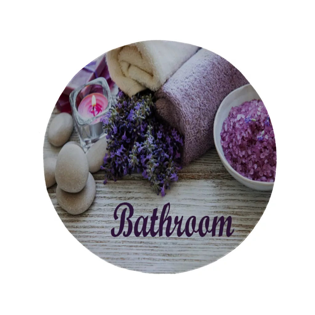 پادری مدل دایره طرح حمام کد 8409 سایز 90 × 90 سانتی متر