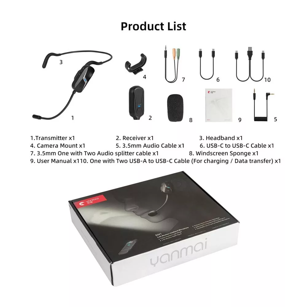 میکروفن هدمیک یانمای مدل  EM1