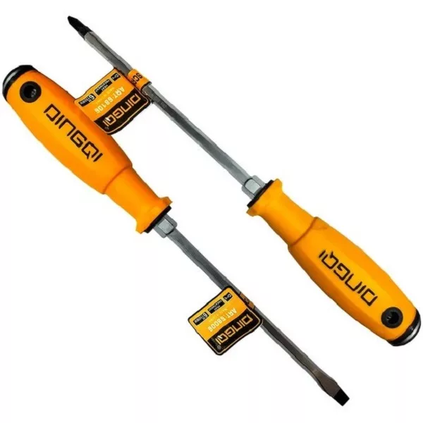 پیچ گوشتی دوسو و چهارسو دینگشی کد D-6150 بسته 2 عددی