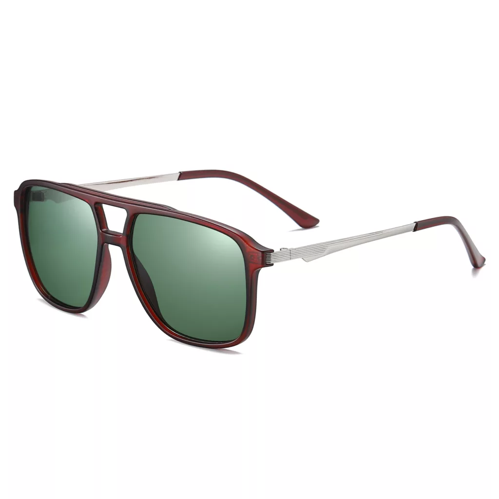 عینک آفتابی خلبانی (Aviator) مدل TR3301C32-P25 Polarized Hunter Sangria