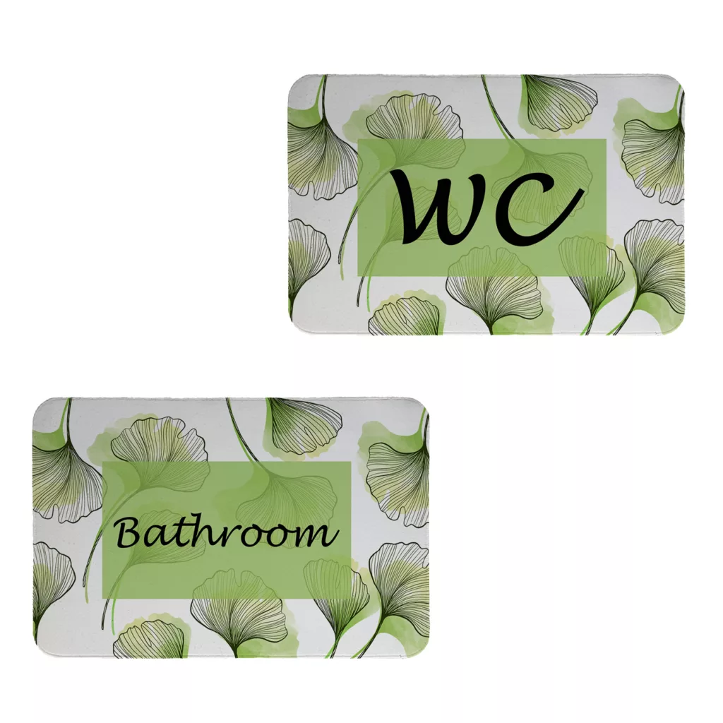 پادری طرح حمام و سرویس بهداشتی کد 8729 سایز 60×40 سانتی متر مجموعه دو عددی